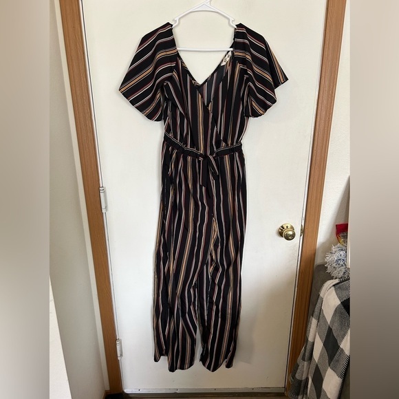 Oh, one piece jumper, striped front tie  size, small from hint of blush - Picture 1 of 8